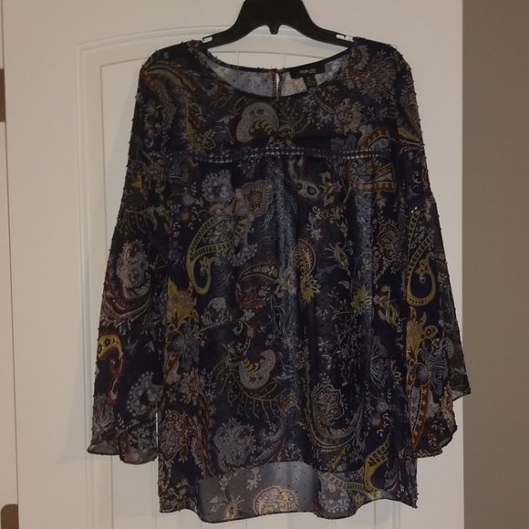 Style & Co. Tops - Paisley high low blouse